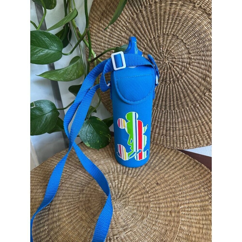 Disney Store Mickey Mouse Blue Bottle Holder with Strap